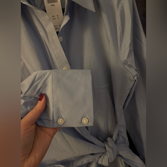 Abercrombie & Fitch long sleeve wrap shirt dress - Picture 6 of 6